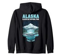 Parque Nacional del Glaciar Crucero de Alaska Desde 1980 Alaska Sudadera con Capucha