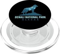 Parque Nacional Denali Alaska Lobo Montaña Paisaje PopSockets PopGrip para MagSafe