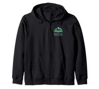 Parque Nacional Denali Montañas Alaska Árboles Alce Souvenir Sudadera con Capucha