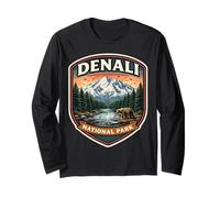 Parque Nacional Denali Souvenir Memorabilia Visitante Alaska Manga Larga