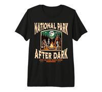 Parque Nacional Divertido Después de Dark Alien Bigfoot Campfire Camiseta Premium
