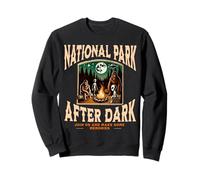 Parque Nacional Divertido Después de Dark Alien Bigfoot Campfire Sudadera