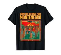 Parque Nacional Durmitor Bandera Montenegro Puente Drdevica Tara Camiseta