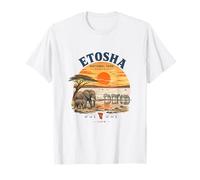 Parque Nacional Etosha Namibia Safari Vida Animal Atardecer Camiseta