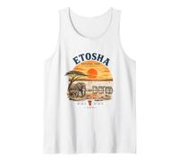 Parque Nacional Etosha Namibia Safari Vida Animal Atardecer Camiseta sin Mangas