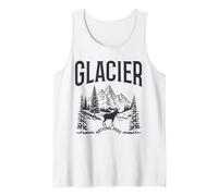Parque Nacional Glaciar Montana PNW Naturaleza Amante Camiseta sin Mangas