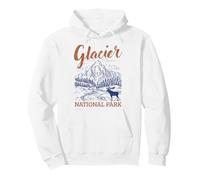 Parque Nacional Glaciar Montana PNW Naturaleza Amante Sudadera con Capucha