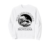 Parque Nacional Glaciar Montana PNW Naturaleza Amante Vintage Orgullo Sudadera