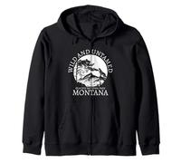 Parque Nacional Glaciar Montana PNW Naturaleza Amante Vintage Orgullo Sudadera con Capucha