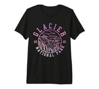 Parque Nacional Glaciar Montana PNW Naturaleza Vintage Camiseta Premium