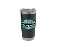 Parque Nacional Glacier Bay Alaska Senderismo Camping Souvenirs Vaso térmico de acero inoxidable de doble pared