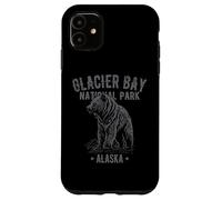 Parque Nacional Glacier Bay Alaska USA Bear Diseño Vintage Carcasa para iPhone 11