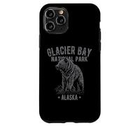 Parque Nacional Glacier Bay Alaska USA Bear Diseño Vintage Carcasa para iPhone 11 Pro