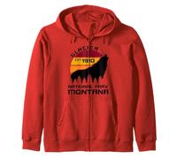 Parque Nacional Glacier Sudadera con Capucha