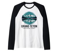 Parque Nacional Grand Teton Camiseta Manga Raglan