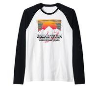 Parque Nacional Grand Teton Camiseta Manga Raglan