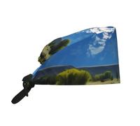 Parque Nacional Grand Teton Unisex Gorro De Trabajo Elástico Gorro De Chef Ajustable Gorros Cocinero para Panaderos Supermercados Cocina