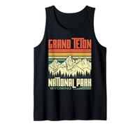 Parque Nacional Grand Teton, Wyoming, EE. UU., Vintage Camiseta sin Mangas