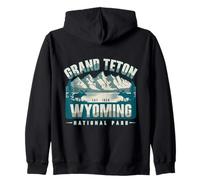 Parque Nacional Grand Teton Wyoming EST 1929 Retro Vintage Sudadera con Capucha