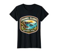 Parque Nacional Islas del Canal California Souvenir Visitante Camiseta gráfica económica, Mujer, Negro, XS