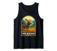 Parque Nacional Isle Royale Diseño de vida silvestre de alce Camiseta sin Mangas