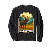 Parque Nacional Isle Royale Diseño de vida silvestre de alce Sudadera