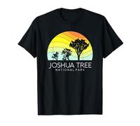 Parque nacional Joshua Tree California Vintage Retro Camping Camiseta
