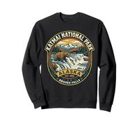 Parque Nacional Katmai Alaska Brooks Falls Grizzly Bear Insignia Sudadera