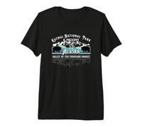 Parque Nacional Katmai & Preserve Alaska Bear Watching Salmon Camiseta Premium