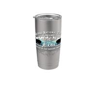 Parque Nacional Katmai & Preserve Alaska Bear Watching Salmon Vaso térmico de acero inoxidable de doble pared
