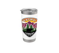 Parque Nacional Katmai & Preserve Alaska Brown Bears Souvenir Vaso térmico de acero inoxidable de doble pared