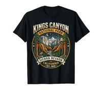 Parque Nacional Kings Canyon Sierra Nevada California Vintage Camiseta
