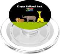 Parque Nacional Kruger Souvenir Sudáfrica Bandera Safari Amante PopSockets PopGrip para MagSafe