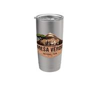 Parque Nacional Mesa Verde Colorado USA Cliff Palace Souvenir Vaso térmico de acero inoxidable de doble pared