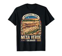Parque Nacional Mesa Verde Colorado Vintage Cliff Viviendas Camiseta
