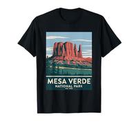 Parque Nacional Mesa Verde Vintage Camping Senderismo Hombres Mujeres Camiseta