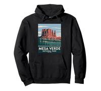 Parque Nacional Mesa Verde Vintage Camping Senderismo Hombres Mujeres Sudadera con Capucha