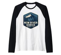 Parque Nacional New River Gorge Camiseta Manga Raglan