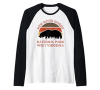 Parque Nacional New River Gorge Camiseta Manga Raglan