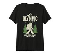 Parque Nacional Olímpico Washington PNW Vintage Bigfoot Camiseta Premium