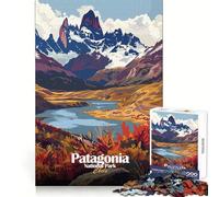 Parque Nacional Patagonia Chile Paisaje Rompecabezas para Adolescentes 1000 Piezas Pensamiento lógico Fácil Diversión Cierre sin Costuras Regalo de Temporada (50x75cm)