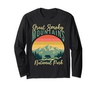 Parque Nacional Retro Bear Great Smoky Mountain Manga Larga