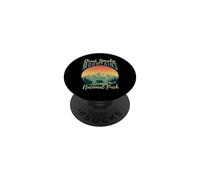 Parque Nacional Retro Bear Great Smoky Mountain PopSockets PopGrip Adhesivo