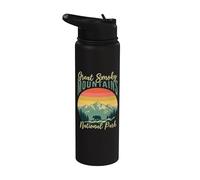Parque Nacional Retro Bear Great Smoky Mountain Stainless Steel Insulated Water Bottle