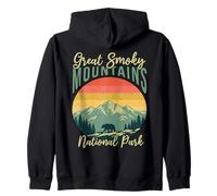 Parque Nacional Retro Bear Great Smoky Mountain Sudadera con Capucha