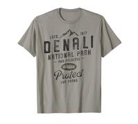 Parque Nacional Rústico Denali Alaska 1917 Camiseta