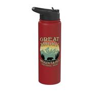 Parque Nacional Vintage Bear Great Smoky Mountain Stainless Steel Insulated Water Bottle