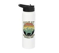 Parque Nacional Vintage Bear Great Smoky Mountain Stainless Steel Insulated Water Bottle