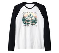Parque Nacional Volcánico Lassen Camiseta Manga Raglan