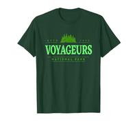 Parque Nacional Voyageurs Minnesota | Retro Voyageurs MN Tree Camiseta